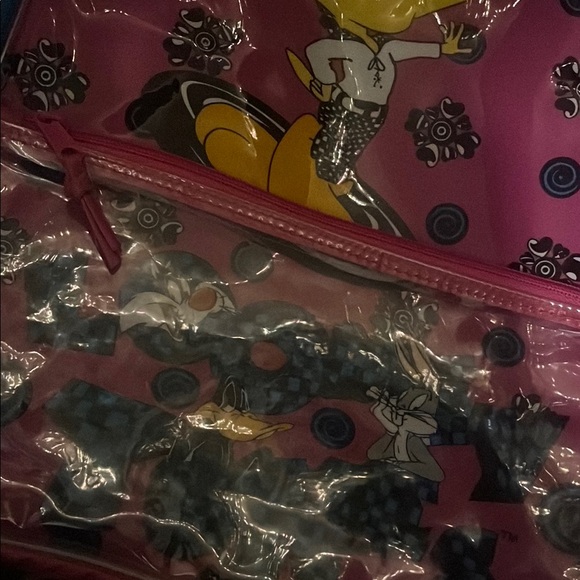 Tweety Bird Pink and Blue Kids Backpack - Picture 2 of 4